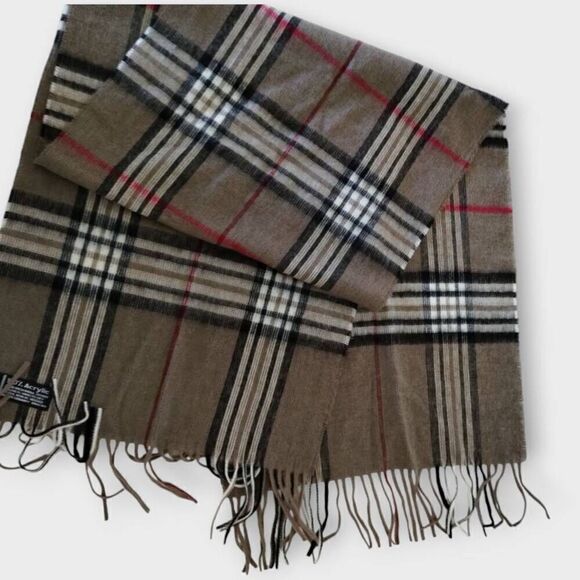 V Fraas Scarf Tan Black Earthy 11x48 Soft - Picture 3 of 9